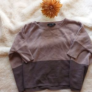 Colorblock batwing sweater